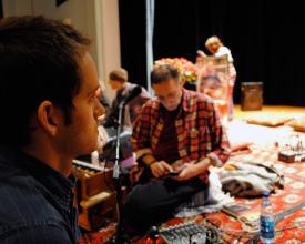 Director Jeremy Frindel and Krishna Das, 2009